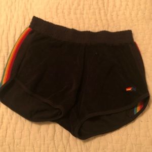 Aviator Nation Terry and Rainbow Rib Womens Shorts
